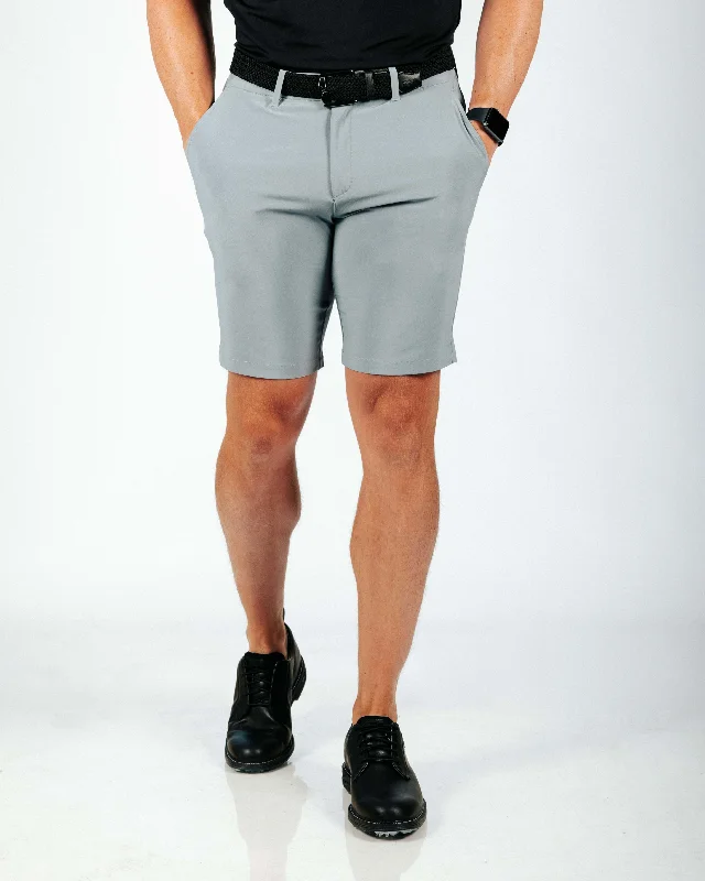 Custom Sports Shorts For Training-Men's Light Gray Golf Shorts