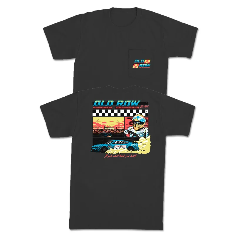 Custom T-Shirt For Music Festivals-Old Row Race Car Pocket Tee