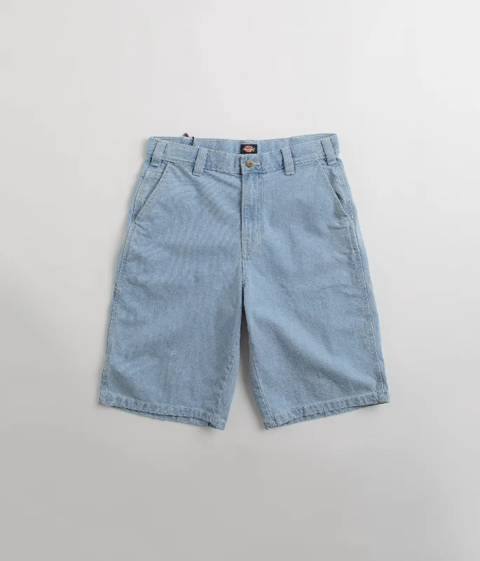 Custom Fit Shorts For Weekend Wear-Dickies Madison Denim Shorts - Vintage Aged Blue