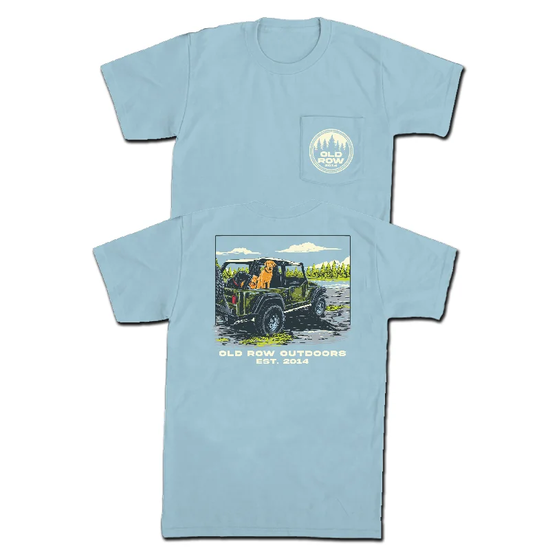 Custom T-Shirt For Group Orders-Old Row Off Road Dogs Pocket Tee