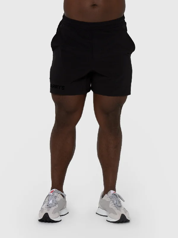 Custom Beach Shorts-LULULEMON DEEP COAL BLACK PACE BREAKER SHORTS 5IN