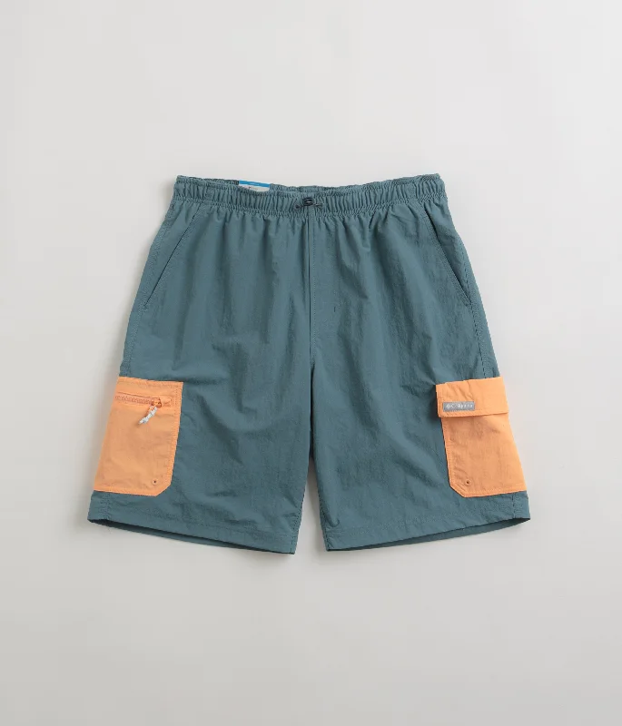 High-Quality Custom Shorts-Columbia Summerdry Brief 9" Shorts - Cloudburst / Apricot Fizz