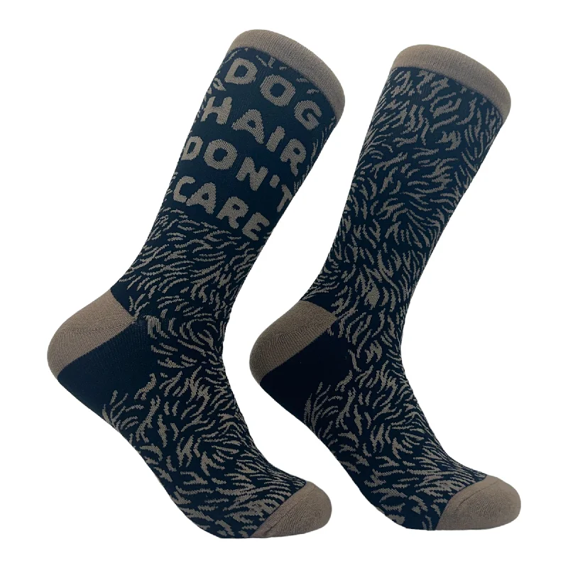 Custom Socks For Custom Logos-Women's Dog Hair Dont Care Socks