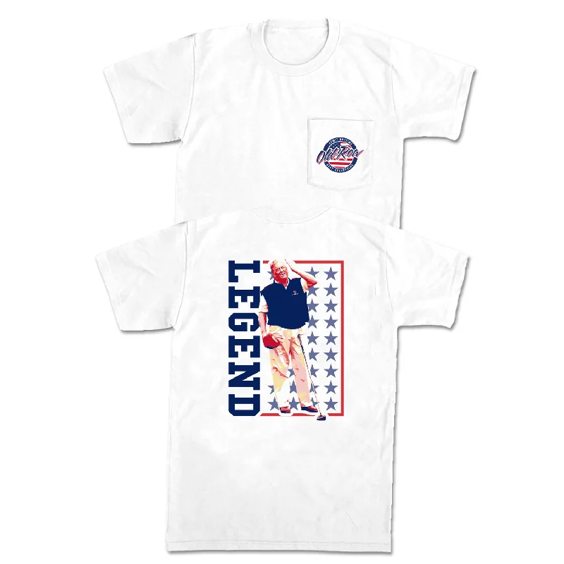 Custom T-Shirt For Sport Fans-American Golf Legend Pocket Tee