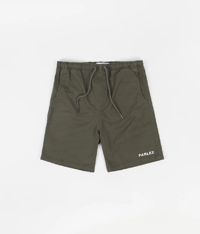 Custom Fit Shorts For Athletes-Parlez Vandra Shorts - Khaki