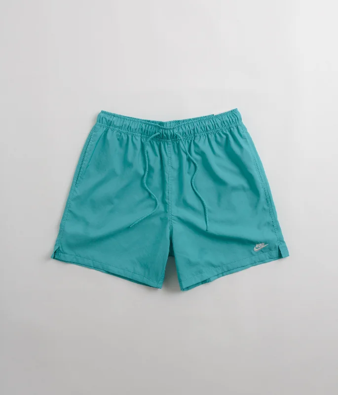 Custom Printed Running Shorts-Nike Club Woven Flow Shorts - Dusty Cactus / White