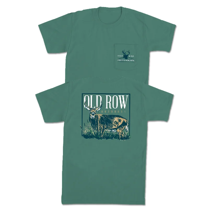 Custom T-Shirt For Popular Events-Old Row Outdoors Trophy Buck Pocket Tee