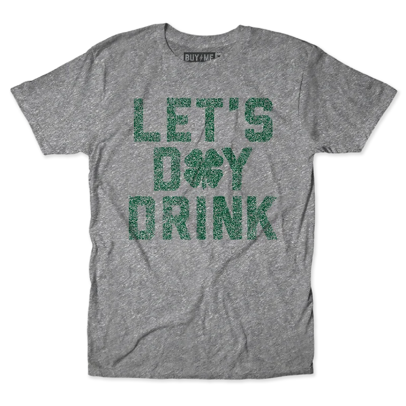 Custom Tie-Dye T-Shirt-Let's Day Drink Tee