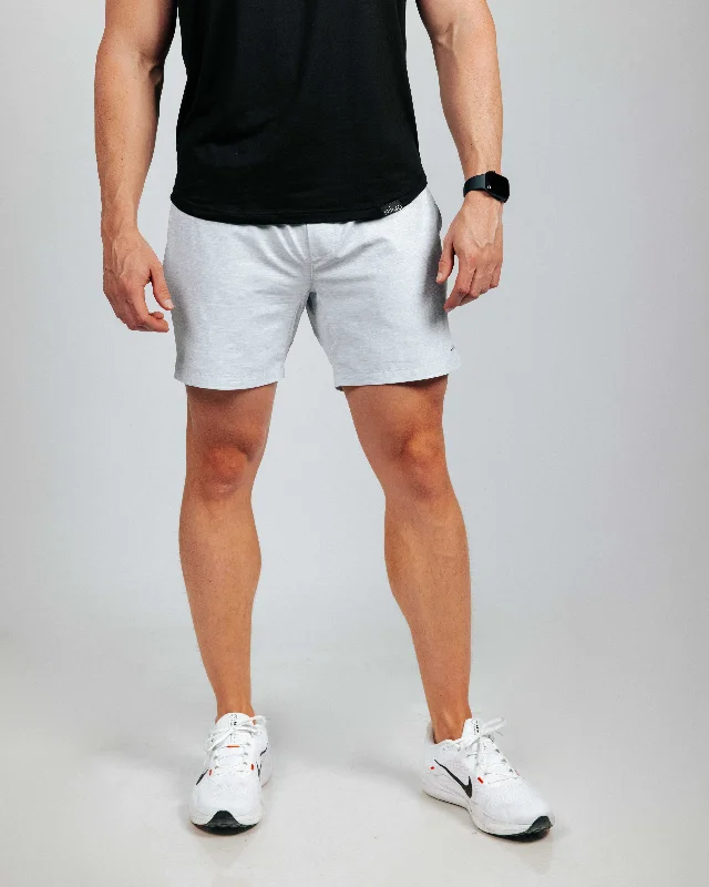 Custom Shorts For Picnic Days-Men's Light Gray Active Shorts