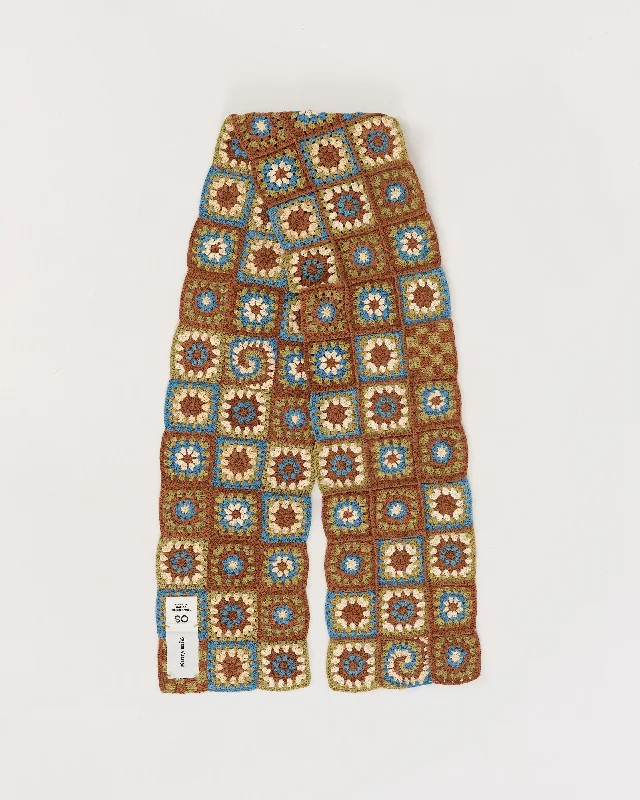 Custom Printed Shorts For Travel-Piece Scarf Slim - Brown