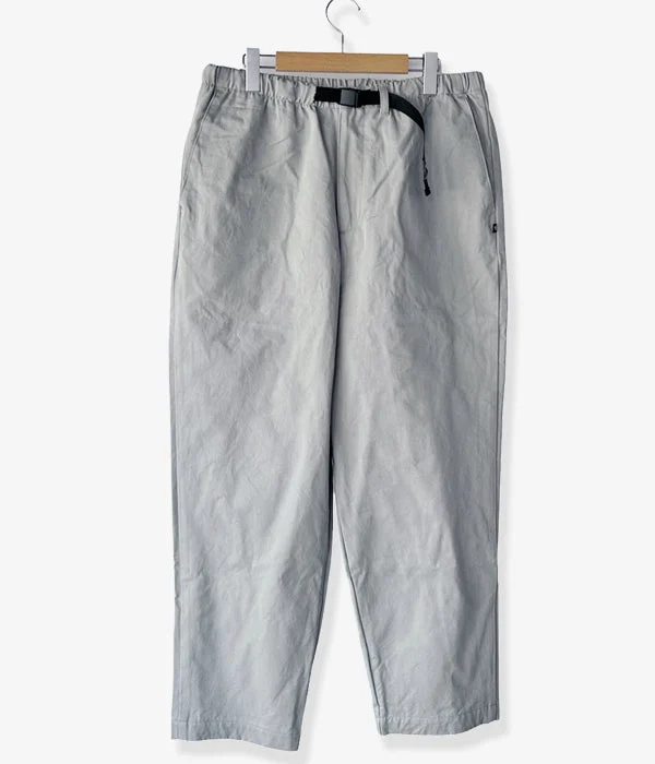 Custom Pants For Outdoor Sports-DESCENDANT/CLASP TWILL TROUSERS (GRAY)