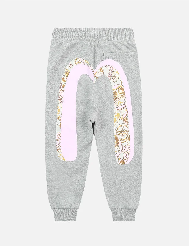 Custom Pants For Family Matching-EVISU SQUAD Daicock Print Sweatpants