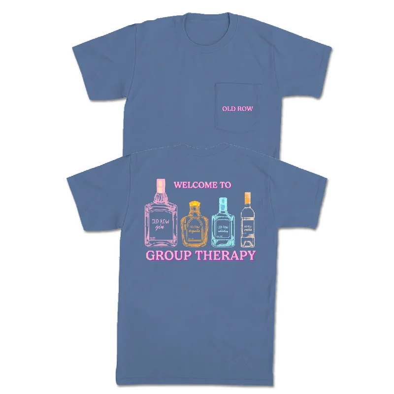 Custom T-Shirt For Popular Events-Group Therapy Pocket Tee