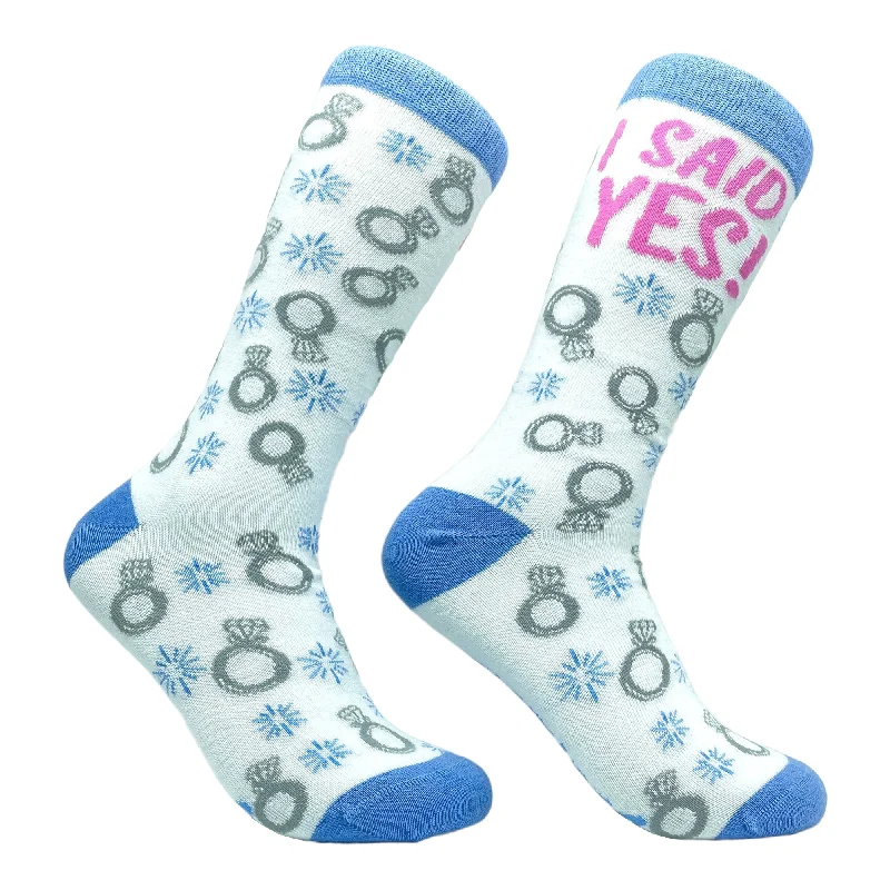 Custom Socks For Kids-Womens I Said Yes Socks