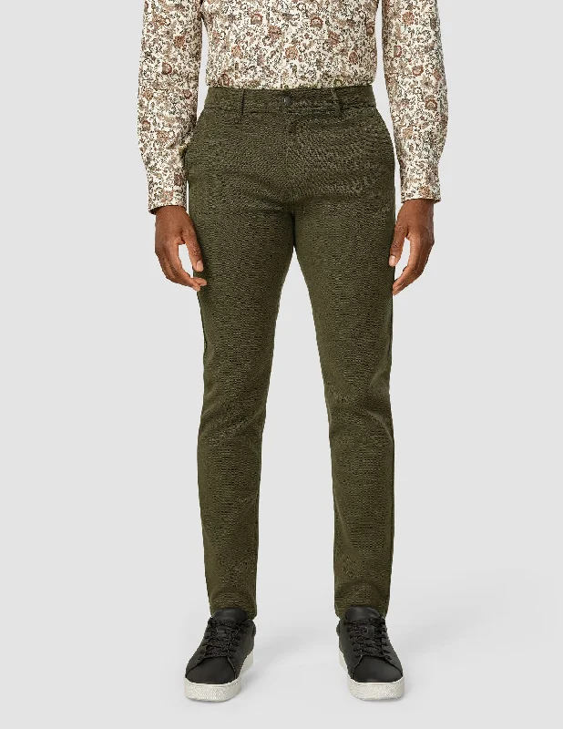 Personalized Pants For Business Attire-Classic Pants Slim North Green