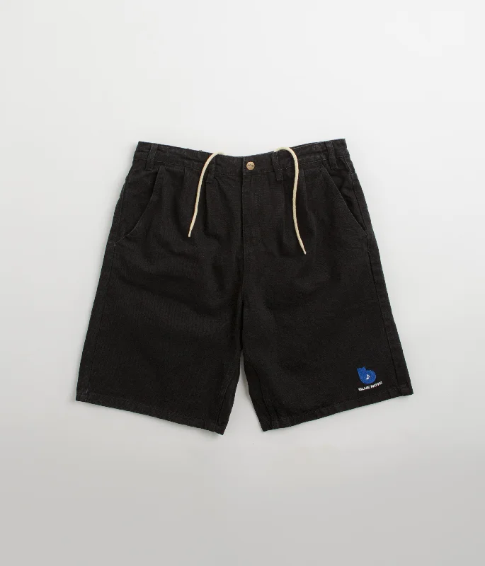 Custom Printed Shorts For Athletes-Butter Goods x Blue Note Pleated Denim Shorts - Washed Black