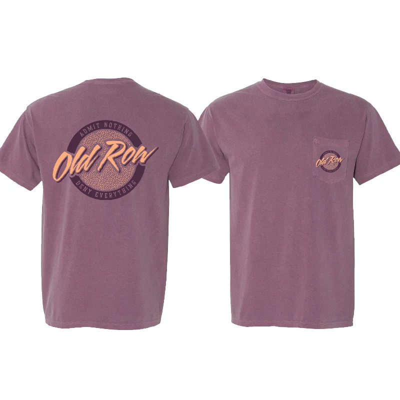 Custom T-Shirt For College Events-Old Row Circle Logo Pocket Tee