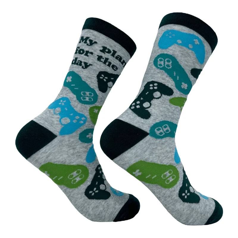 Custom Socks For Gym-Women's My Plan For The Day Socks