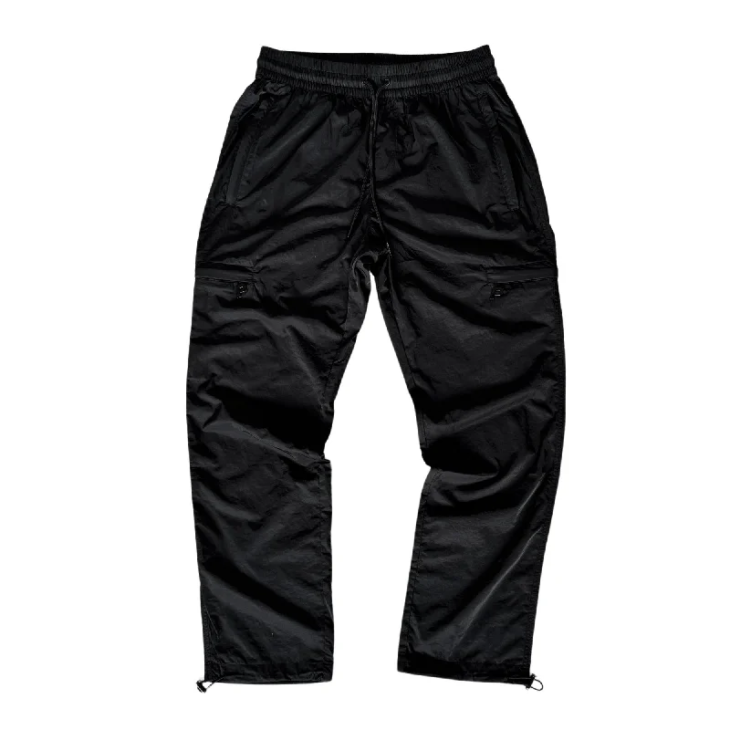 Personalized Pool Shorts-Nylon Cargo Pants - Black