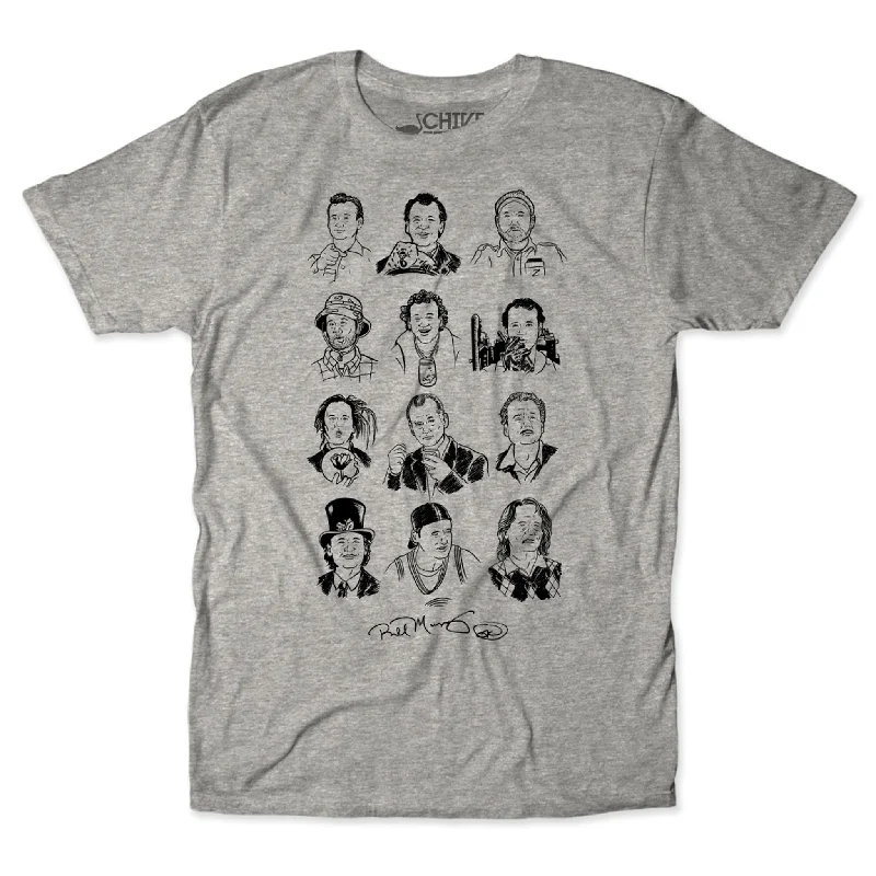 T-Shirt With Custom Art Print-BFM Murray Characters Tee