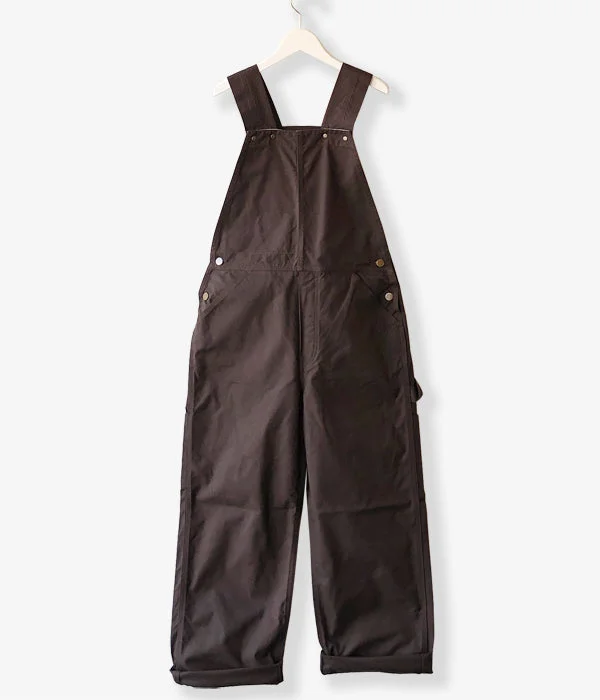 Custom Pants For Quick Workouts-PHEENY/COTTON DUCK OVERALL(BROWN)