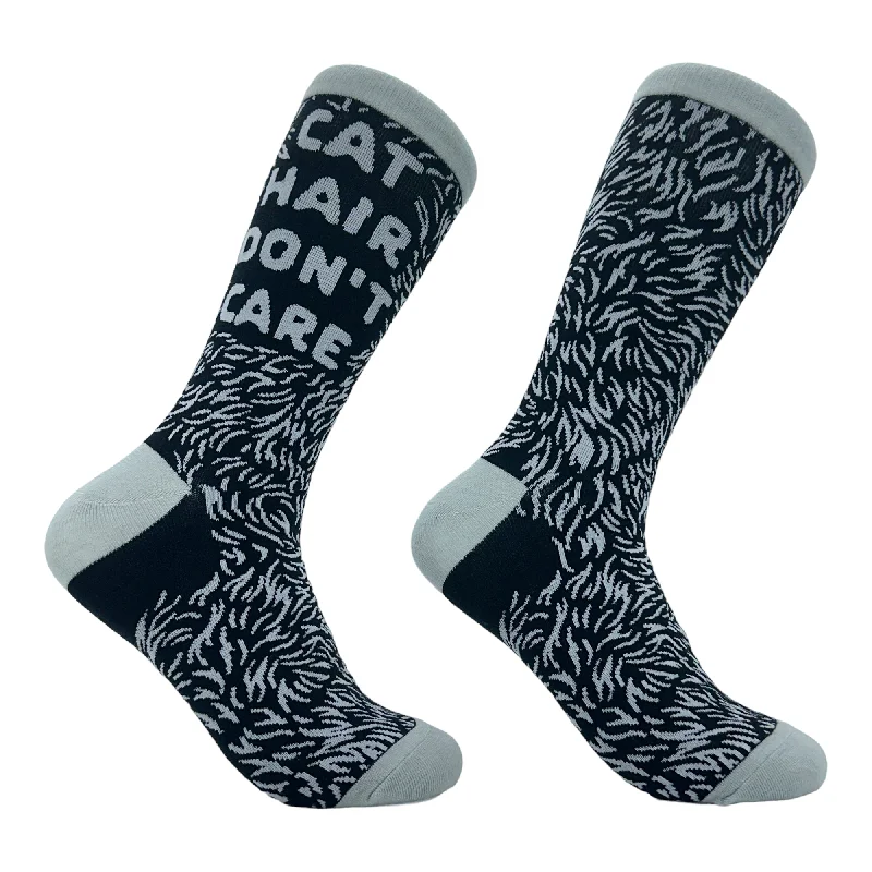 Personalized Socks For Jogging-Women's Cat Hair Dont Care Socks