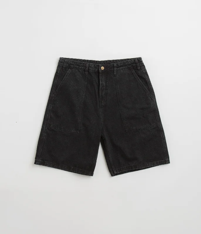 Personalized Shorts For Special Teams-Butter Goods Patch Pocket Denim Shorts - Washed Black