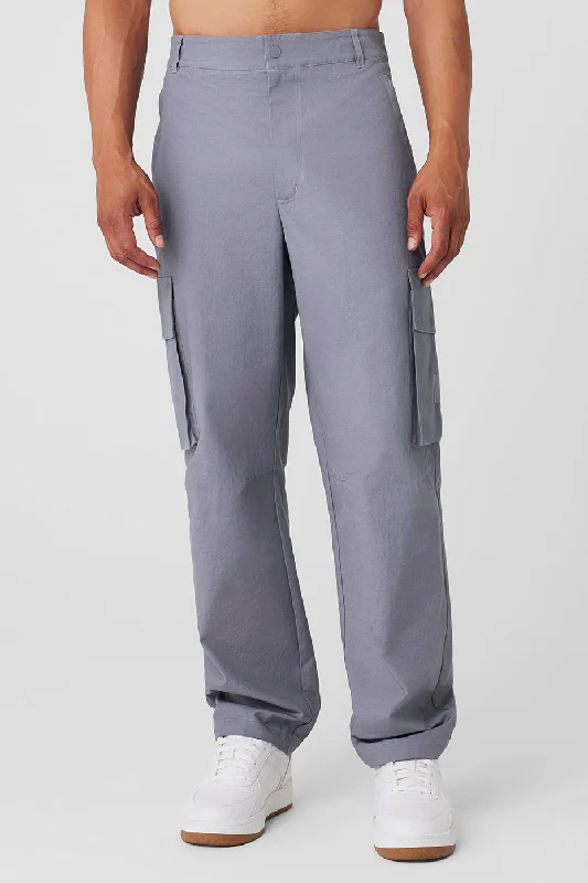 Personalized Pants For Holiday Wear-Cargo Ripstop Trouser - Fog