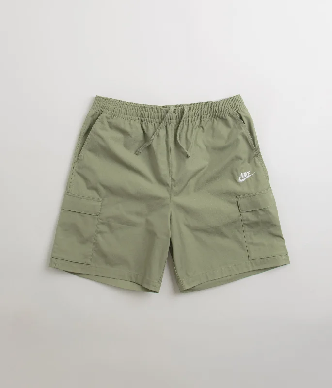 Personalized Shorts For Relaxation-Nike Club Cargo Shorts - Oil Green / White