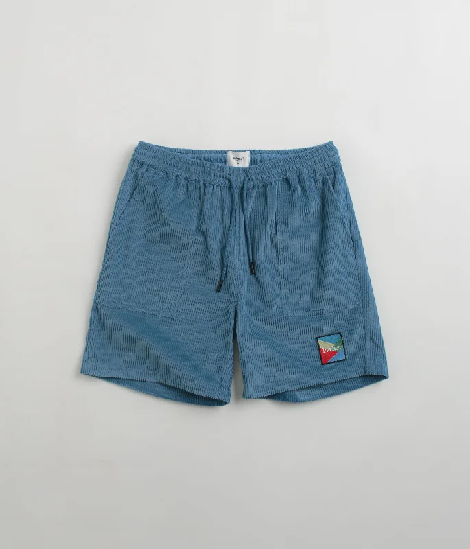 Personalized Shorts For Hiking-Parlez Campbell Cord Shorts - Dusty Blue