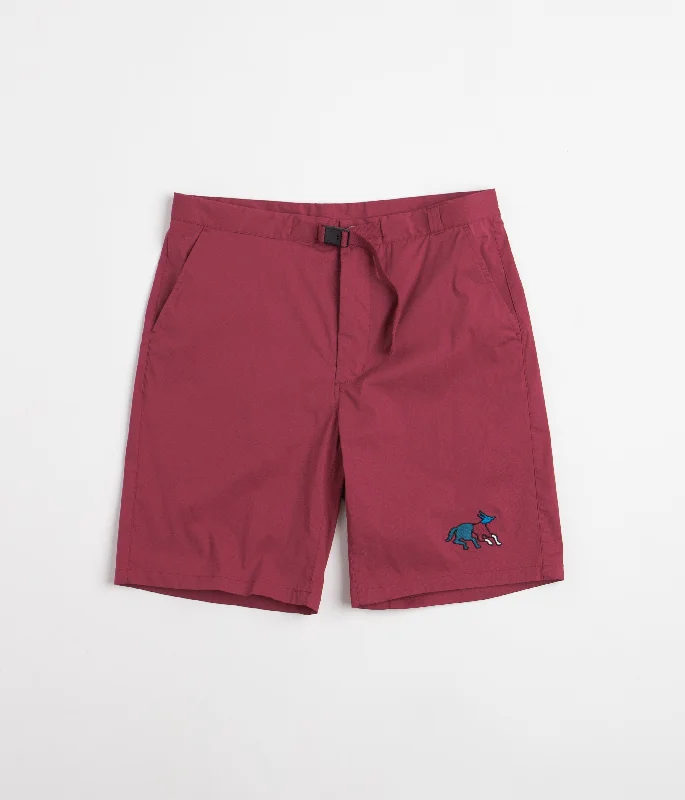 Personalized Sports Shorts With Pockets-by Parra Anxious Dog Shorts - Wine