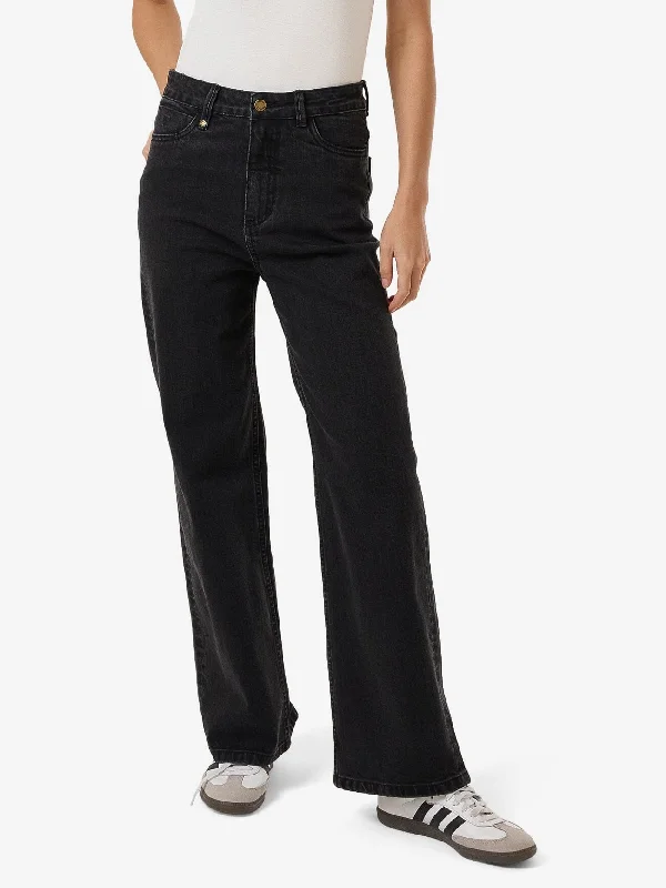 Personalized Pants For Road Trips-Cherry Stretch Jean - Aged Black