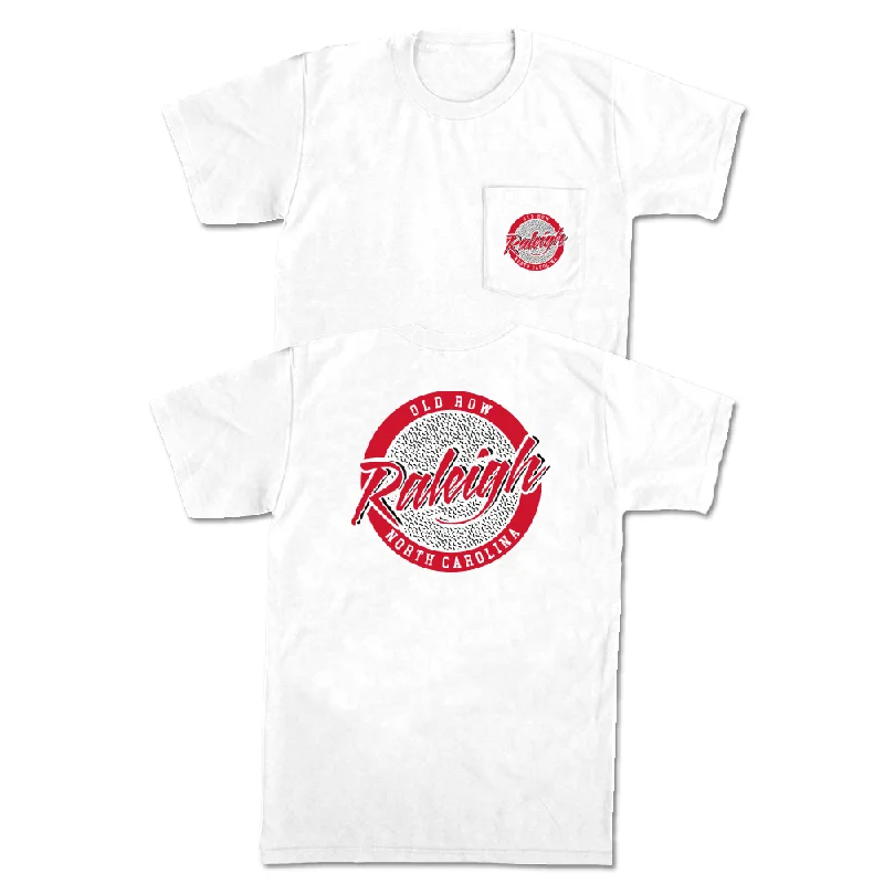 Custom T-Shirt For Special Occasions-Raleigh, North Carolina Circle Logo Pocket Tee