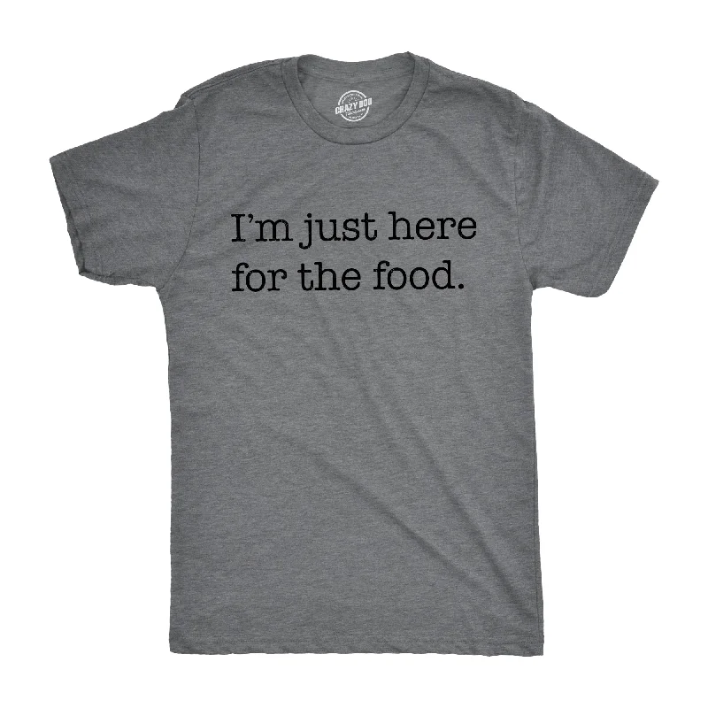 Custom T-Shirt For New Parents-I'm Just Here For The Food Men's T Shirt