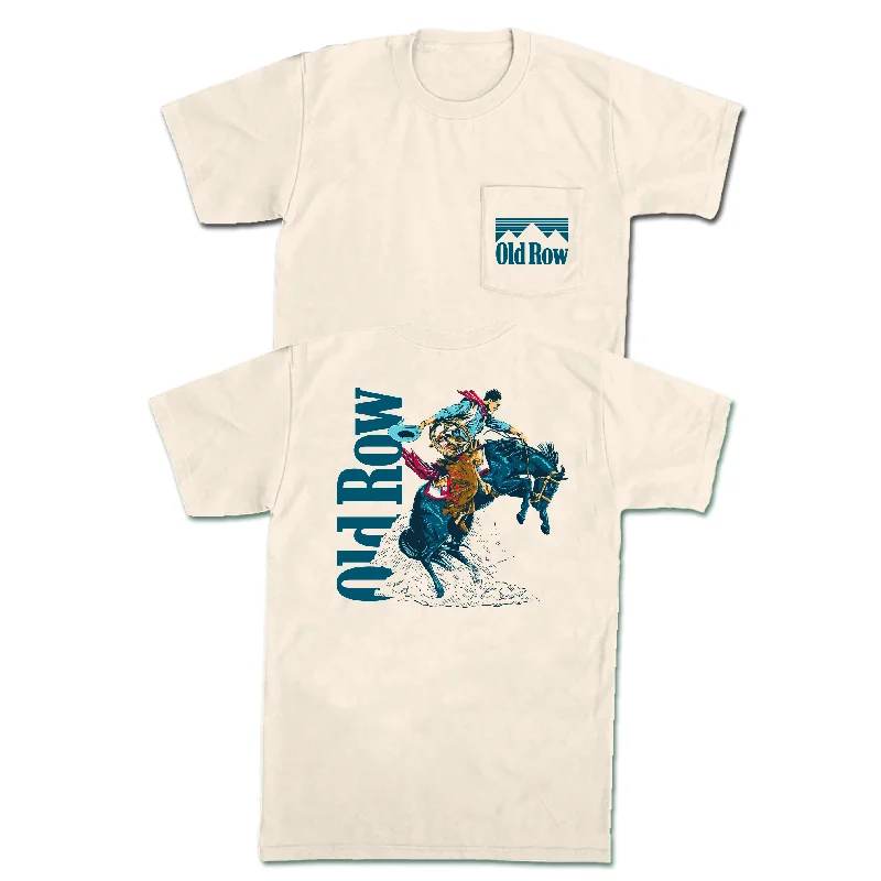 Personalized T-Shirt For Matching Outfits-The Cowboy 3.0 Pocket Tee (Ivory)