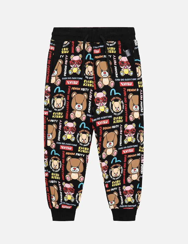 Custom Pants For Running Apparel-Allover  Bear Print Sweatpants