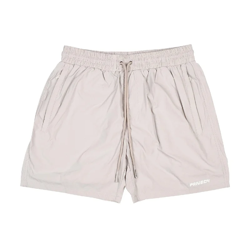 Personalized Tennis Shorts-Luxury Swim Shorts - Tan