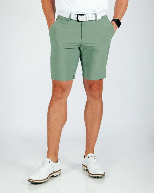 Personalized Shorts For Casual Wear-Men's Sage Green Golf Shorts