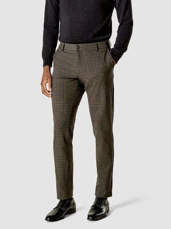 Personalized Pants For Formal Occasions-Limited Check Pants Slim Green