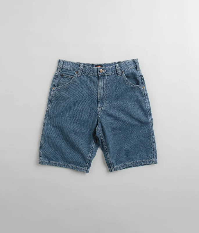 Custom Design Shorts For Family Outings-Dickies Garyville Denim Shorts - Classic Blue