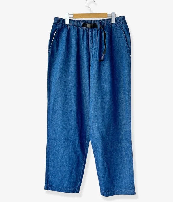 Custom Jogger Pants-DESCENDANT/CLASP DENIM TROUSERS (INDIGO)