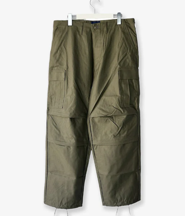 Personalized Pants For Running-DESCENDANT/BUCKET CARGO TROUSERS (OLIVE DRAB)