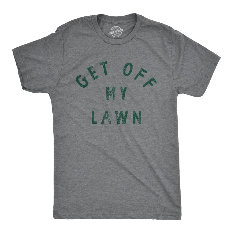 Personalized T-Shirt For Weddings-Get Off My Lawn Men's T Shirt