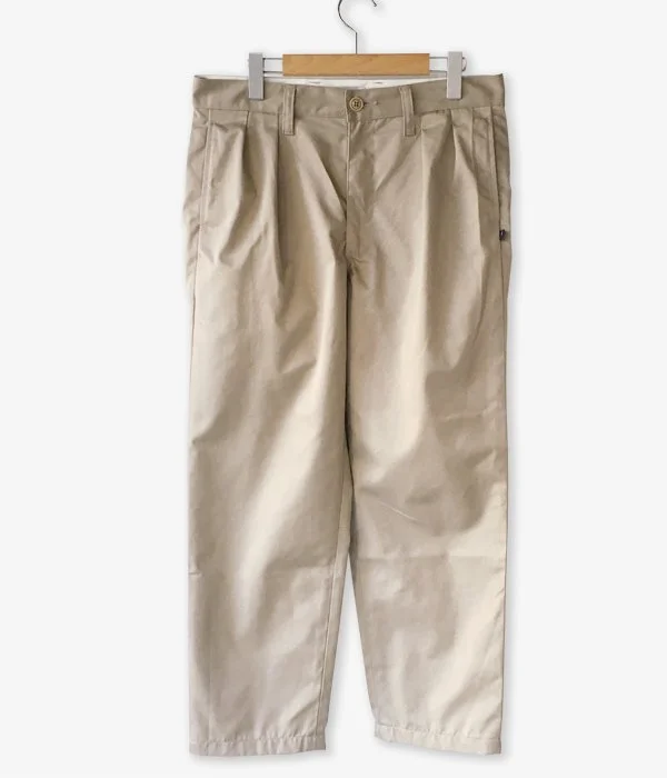 Personalized Pants For Weddings-DESCENDANT/DC-3 TUCK TROUSERS (BEIGE)