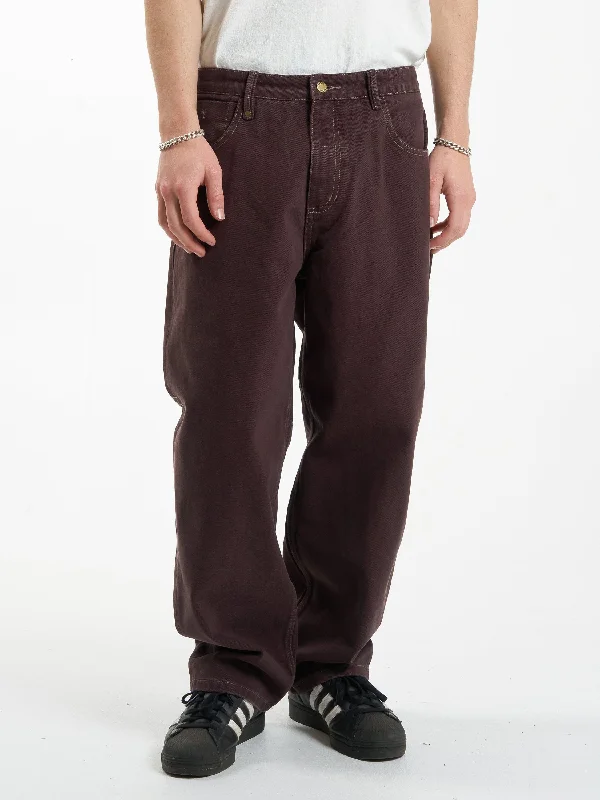 Custom Pants For Christmas Gifts-Big Slacker Denim Jean - Chocolate Plum