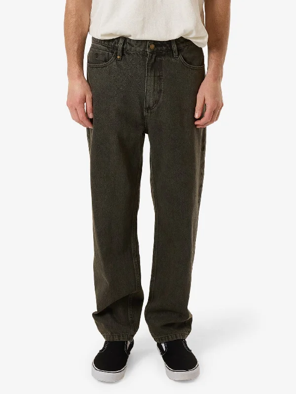 Custom Pants For College Fashion-Slacker Denim Jean - Light Canteen