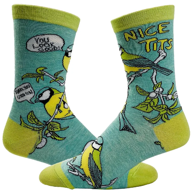 Personalized Socks For Dance Classes-Men's Nice Tits Socks