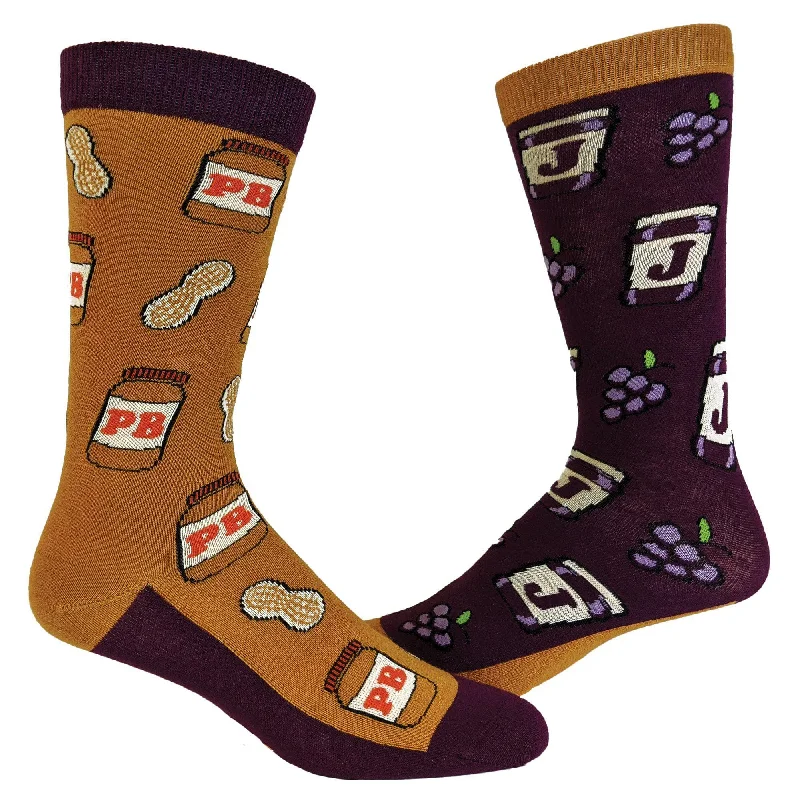 Custom Socks For Matching Outfits-Womens Peanut Butter And Jelly Socks