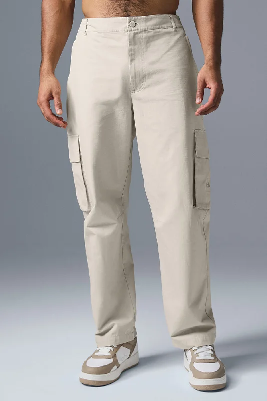 Personalized Pants For Fitness-Cargo Ripstop Trouser - Bone