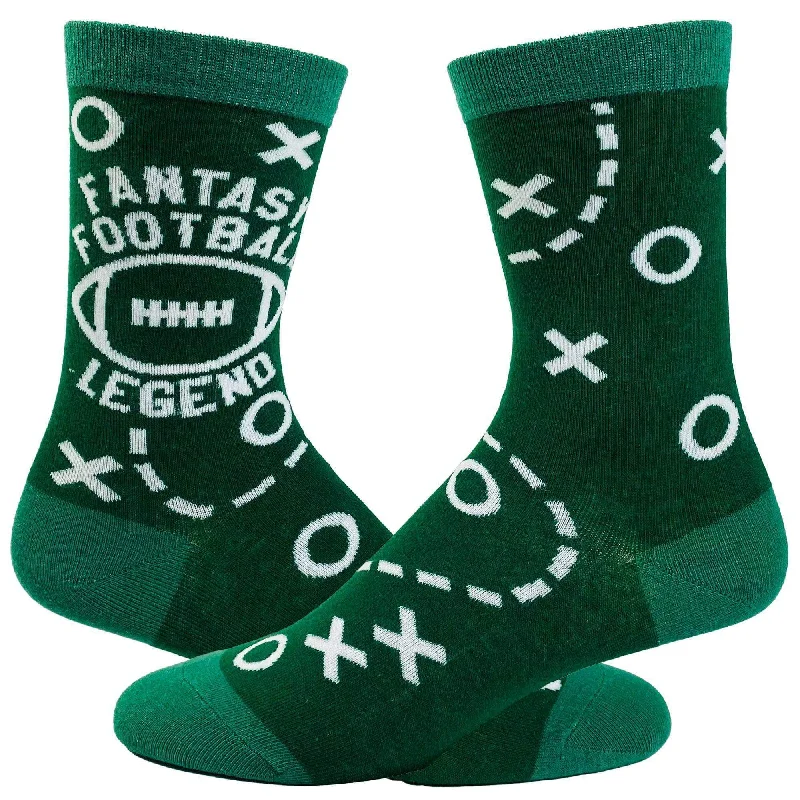 Custom Socks For Custom Embroidered Text-Youth Fantasy Football Legend Socks